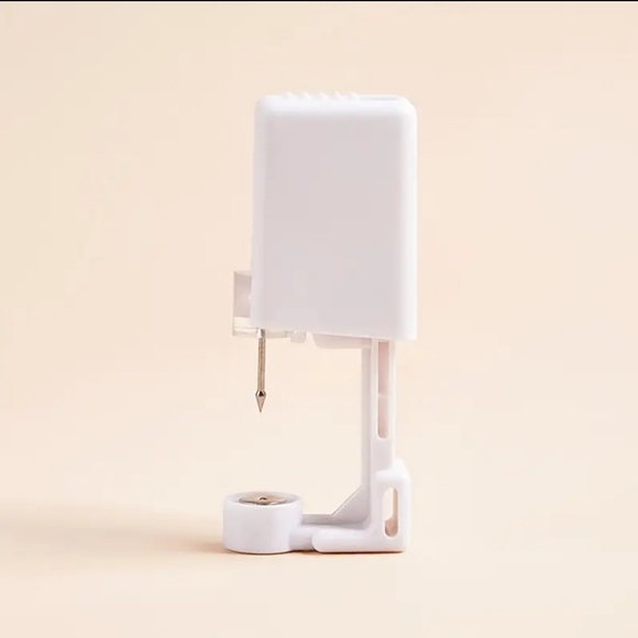 STAINLESS STEEL CZ self nose ear piercing set. Quick painless - Picture 9 of 13